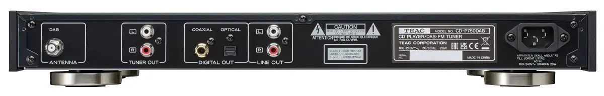 TEAC CD-P750DAB CD Player/DAB+/FM – Silver - Bilde 2