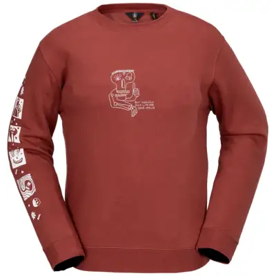 Volcom Essential Crew – Redwood - L