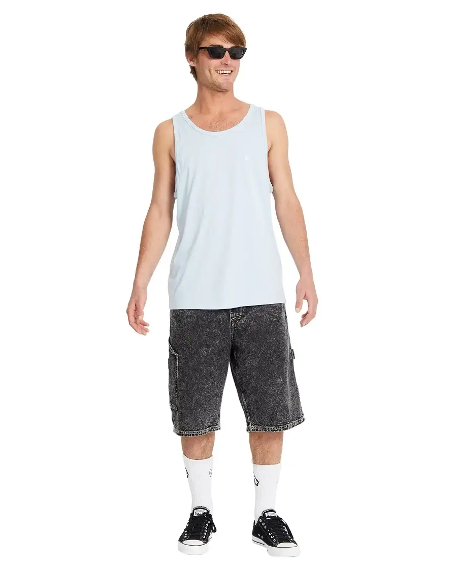 Volcom Stone Blanks BSC Tanktop – Carolina Blue - M - Bilde 5