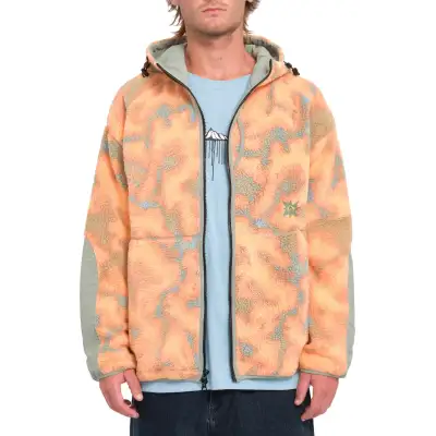 Volcom TT B Iguchi Zip Fleece – Orange