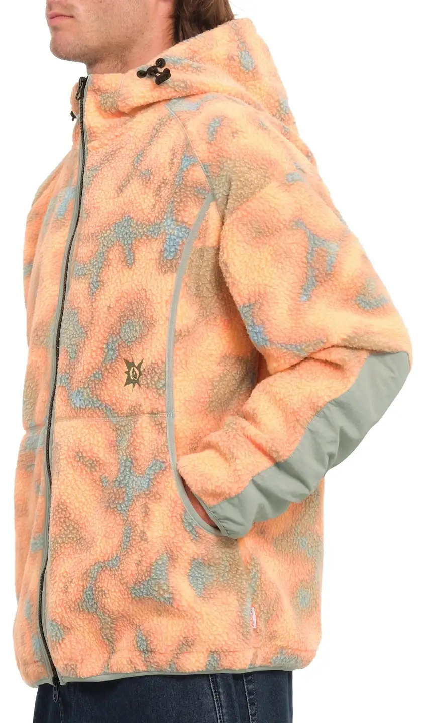 Volcom TT B Iguchi Zip Fleece – Orange - Bilde 2