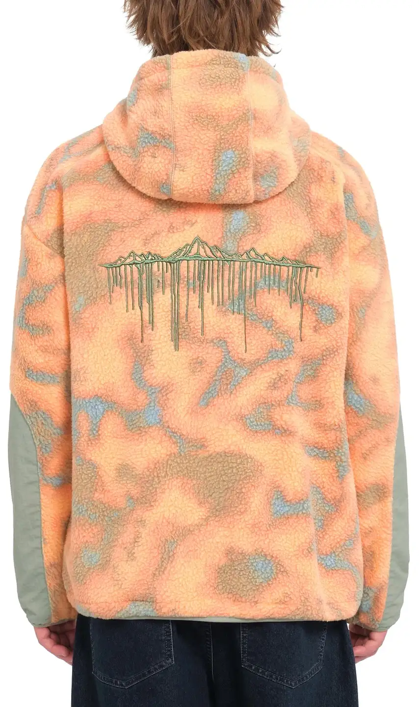 Volcom TT B Iguchi Zip Fleece – Orange - Bilde 3