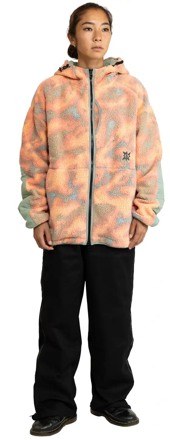 Volcom TT B Iguchi Zip Fleece – Orange - Bilde 4
