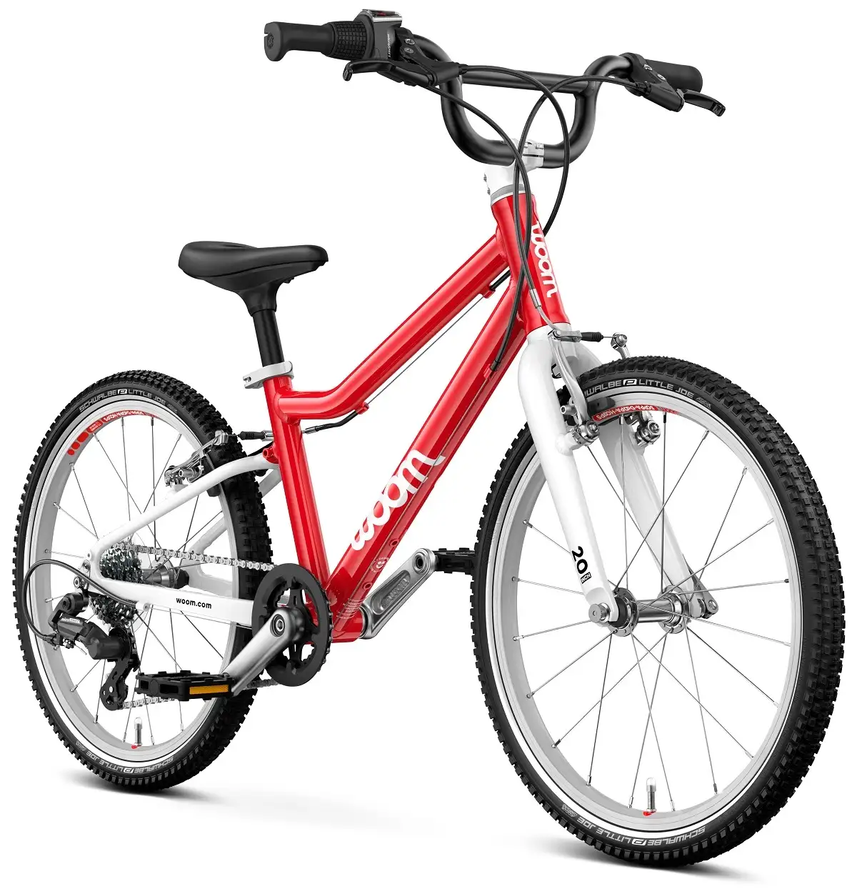 Woom Go 4 20" – 7,8kg, 6-8 år, 115-130cm, Red