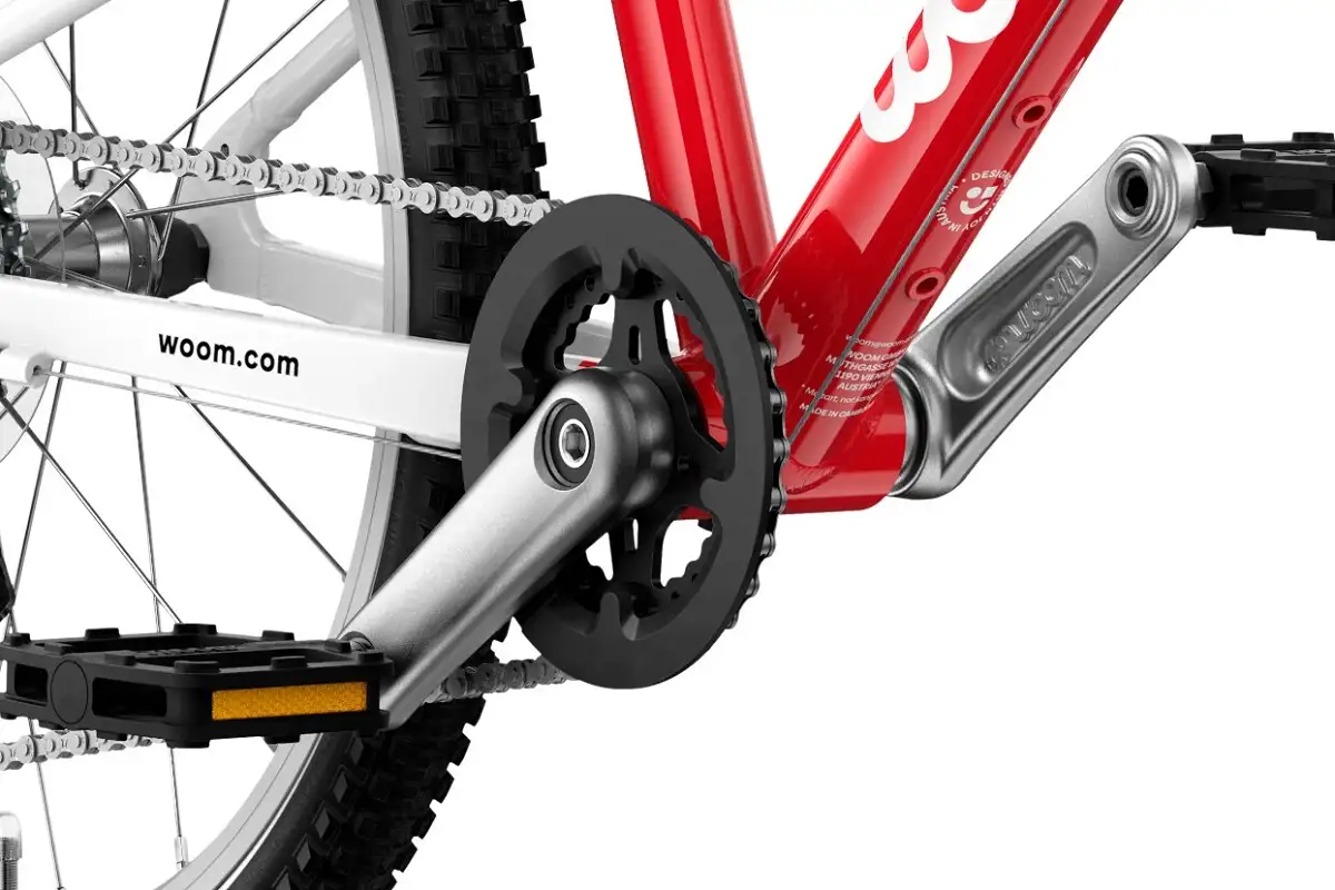Woom Go 4 20" – 7,8kg, 6-8 år, 115-130cm, Red - Bilde 7