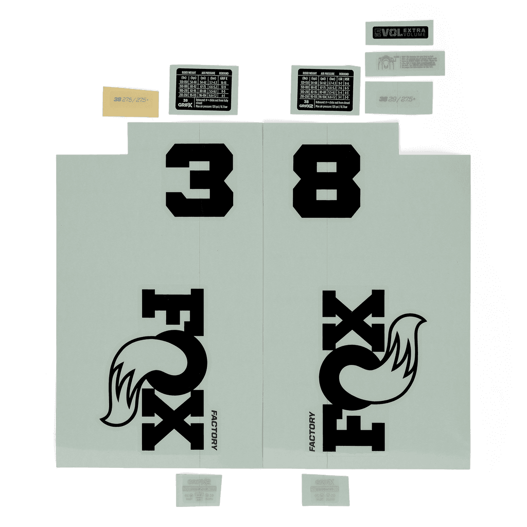Fox Decal Kit: 2027, 38, F-S