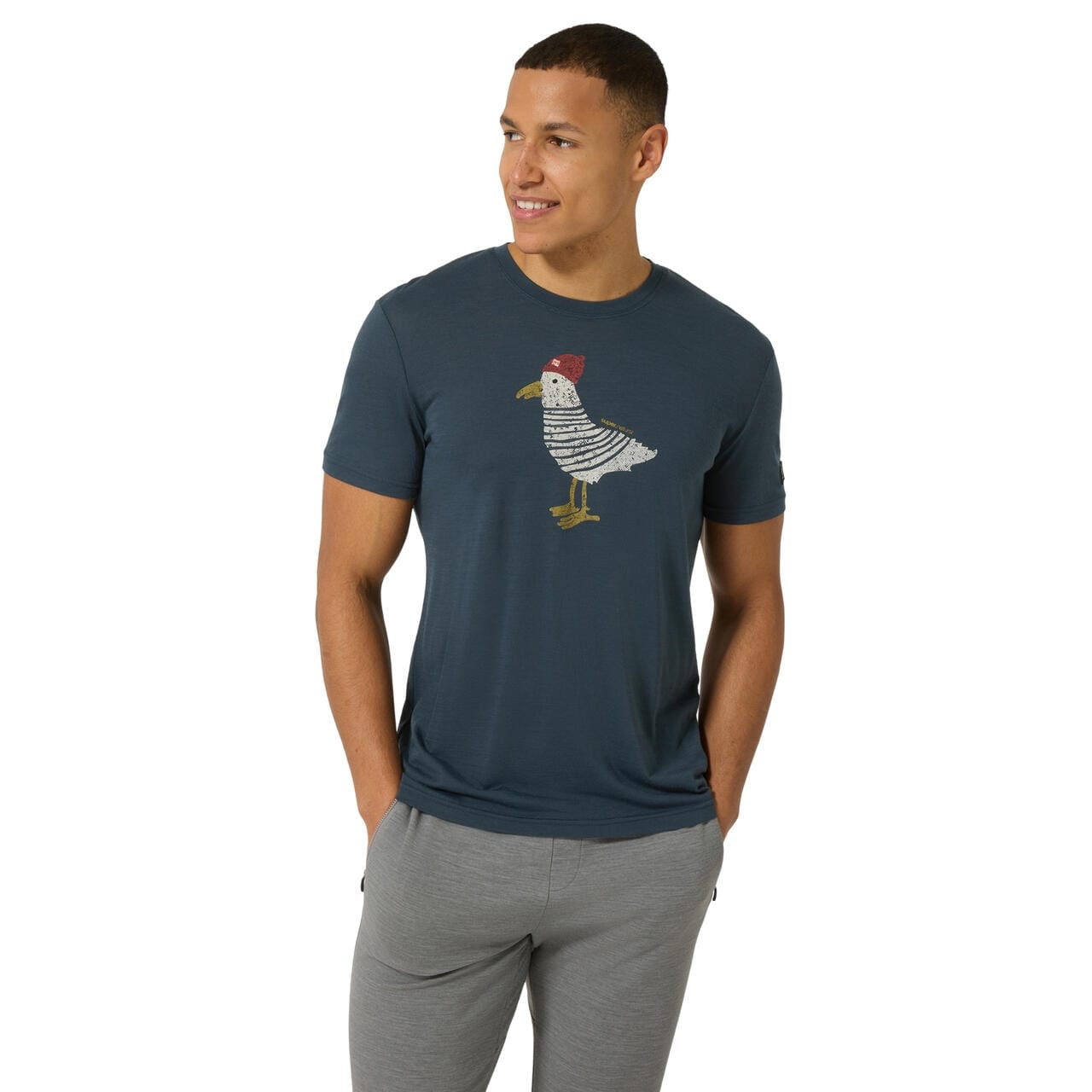 Super Natural M Johnny Tee - Blueberry/Various - Bilde 3