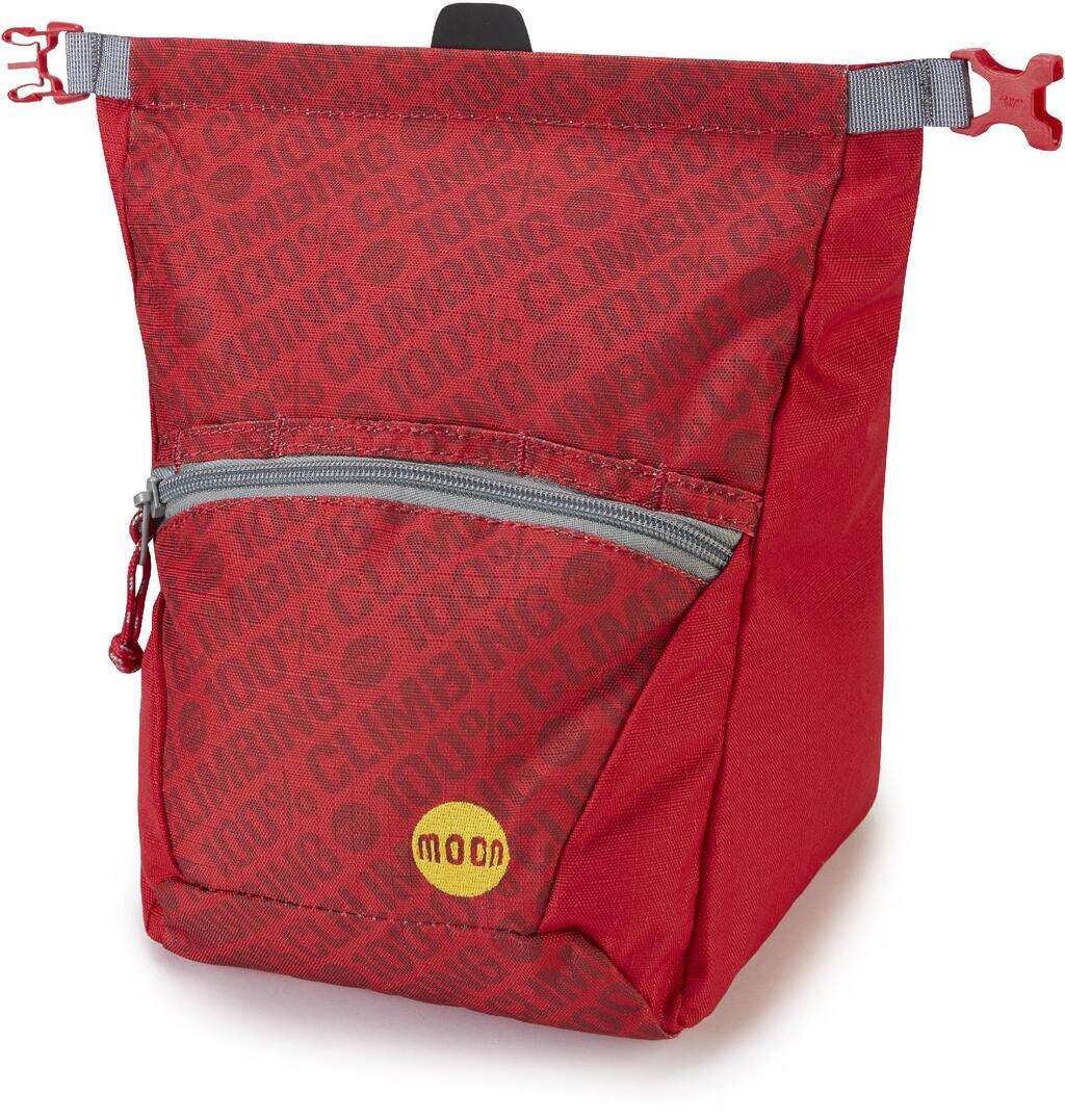 Moon Bouldering Chalk Bag - 100% True Red