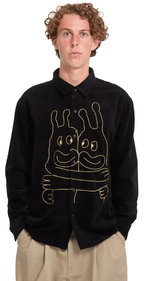 Volcom FA Ozzy Cord LS – Black - Bilde 4
