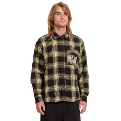 Volcom FA Ozzy Plaid LS – Yellow