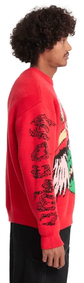 Volcom JJ Villard Sweater – Red - Bilde 3