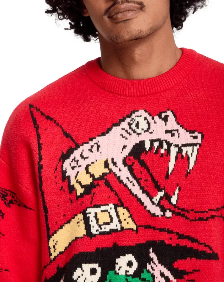 Volcom JJ Villard Sweater – Red - Bilde 4