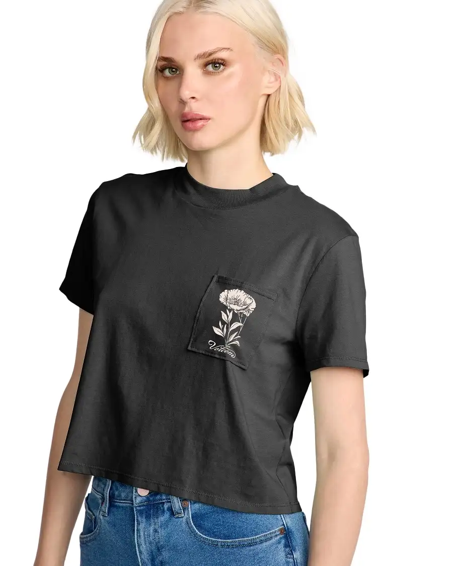 Volcom Pocket Dial Tee – Black - Bilde 4