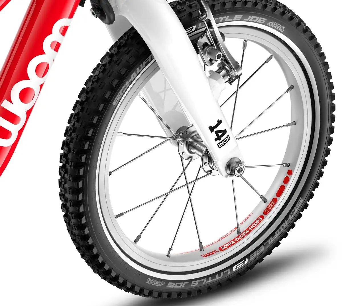 Woom Go 1 Plus 14" – 4,45kg, 3-4,5 år, 95-110cm - Bilde 9