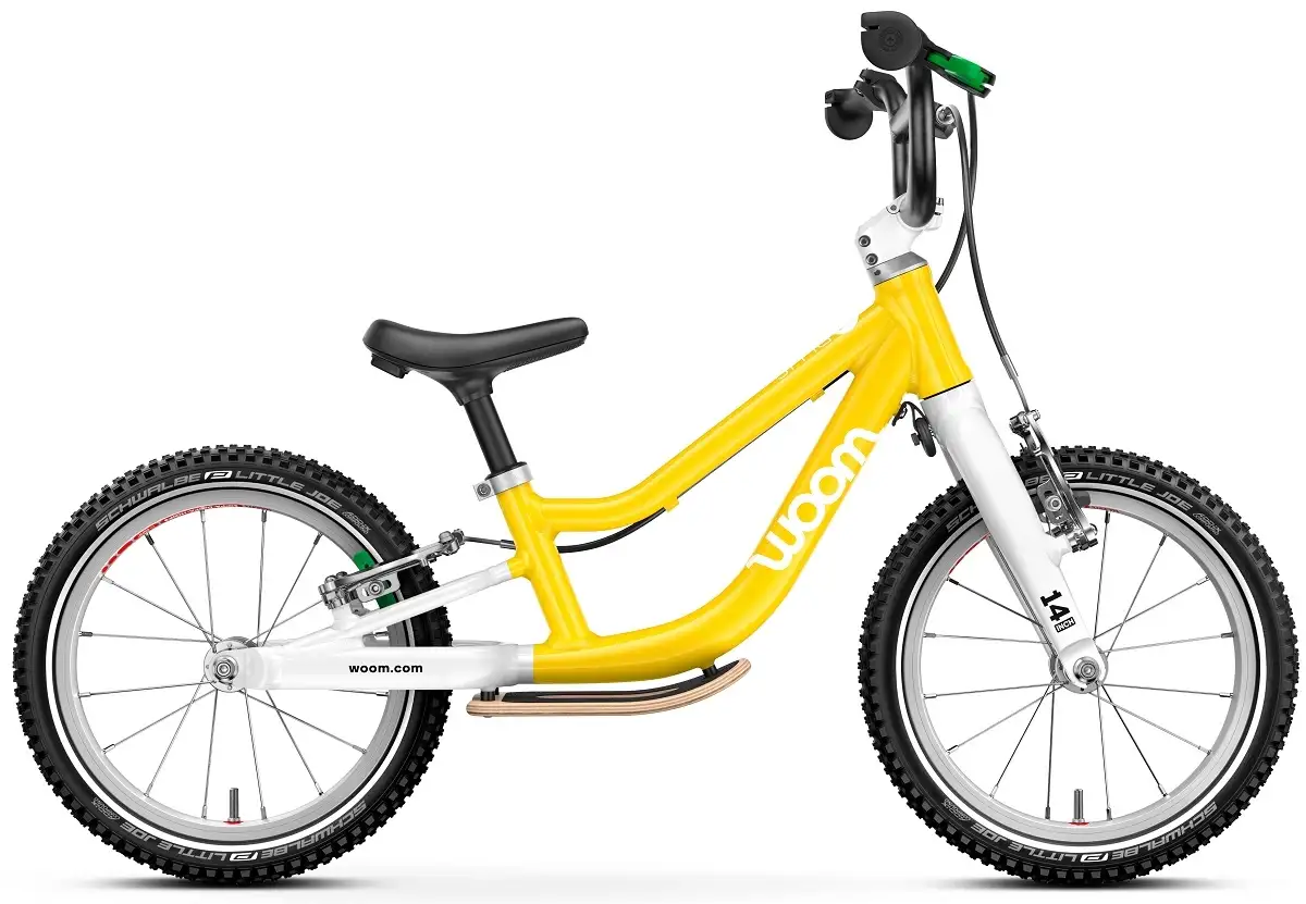 Woom Go 1 Plus 14" – 4,45kg, 3-4,5 år, 95-110cm, Green - Bilde 2
