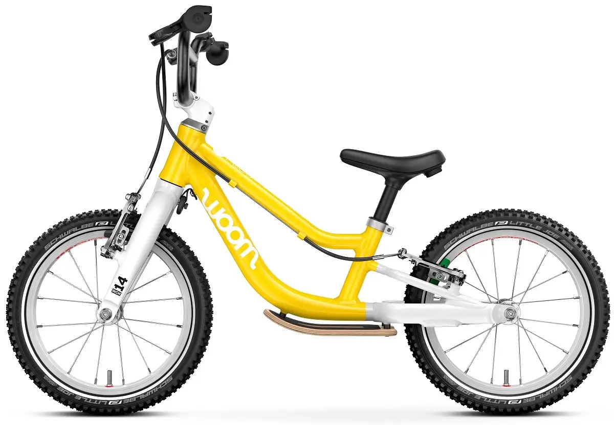 Woom Go 1 Plus 14" – 4,45kg, 3-4,5 år, 95-110cm, Green - Bilde 3